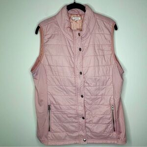 Maurices Light Pink Quilted Puffer Vest Size XXL